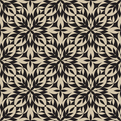 Abstract seamless pattern, old floral fabric texture