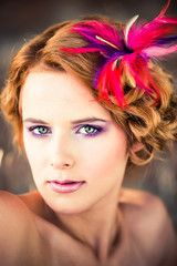 Fototapeta premium feather flower