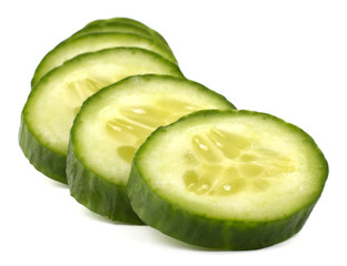 Cucumber isolated on white background