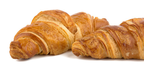 Croissant isolated on the white background