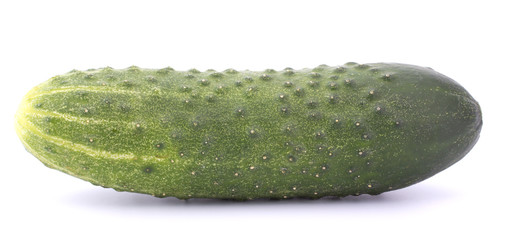 Fresh cucumbers isolated on white background