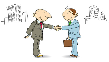 businessmen make a deal © christophe BOISSON