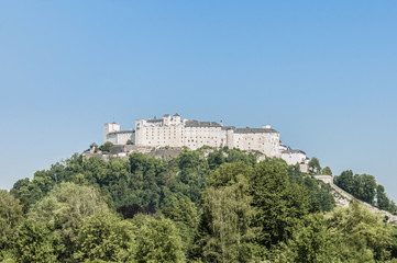 Hohensalzburg Castle (Festung Hohensalzburg) at Salzburg, Austri