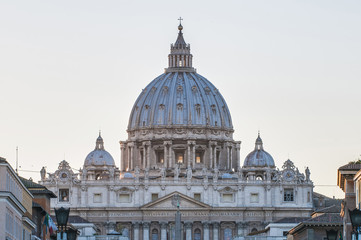 Fototapeta na wymiar Bazylika Świętego Piotra w Watykanie, Włochy