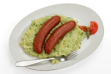 Wirsinggemüse mit Metturst