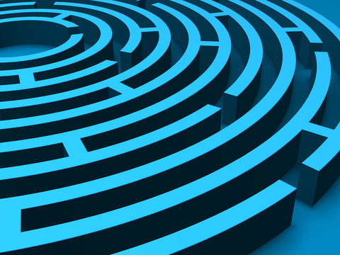 blue labyrinth