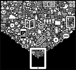 Tablet & Social Media icons