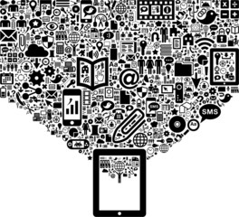 Tablet & Social Media icons