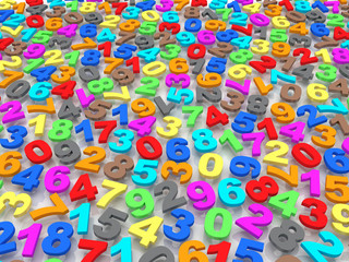Background of numbers.