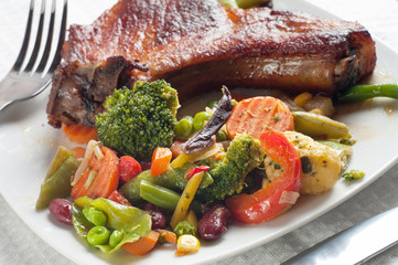 Roasted meat