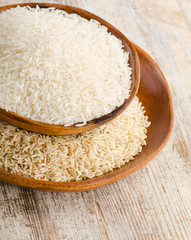 Rice in bowls