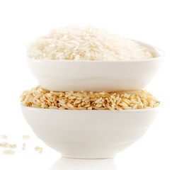 Rice isolated on white