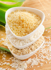 Rice in bowls