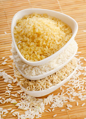 Rice in bowls