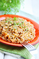 Risotto with watercress