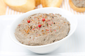 liver pate with pink pepper
