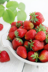 plate of strawberries