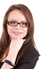 Obraz premium portrait of attractive caucasian smiling woman