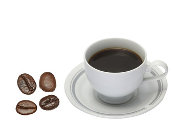 coffee cup and bean
