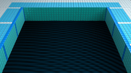Fototapeta premium black water pool