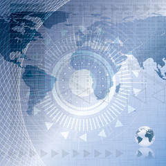 Abstract tech binary background