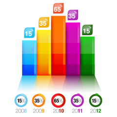 INFOGRAPHIC presentation template graph pie chart element