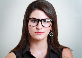 Fototapeta premium woman in spectacles