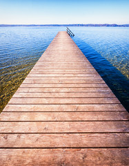 wooden jetty