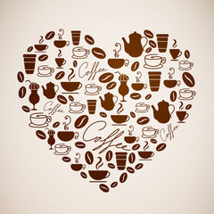 Vector Illustration of a Coffee Background
