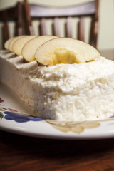 Torta di mele e panna montata