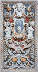 Palermo - mosaic in church La chiesa del Gesu