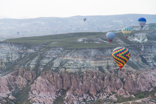 Hot Air Balloons Flying