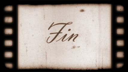 The End Vintage Filmstrip (in Spanish)