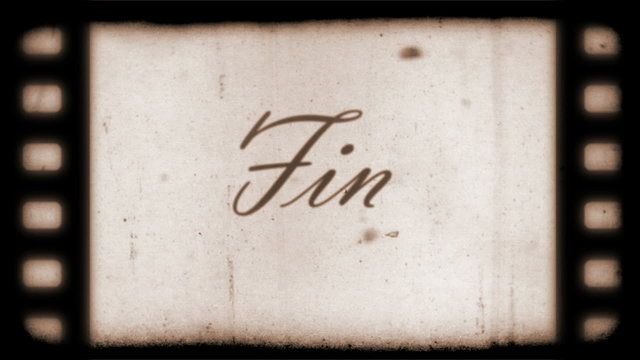 The End Vintage Filmstrip (in Spanish)