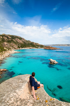 Bucht auf Spargi, Sardinien