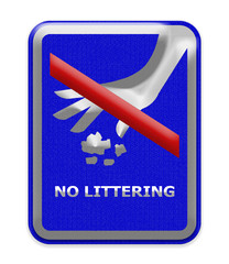 No littering sign