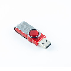 Usb flash memory isolated on the white background