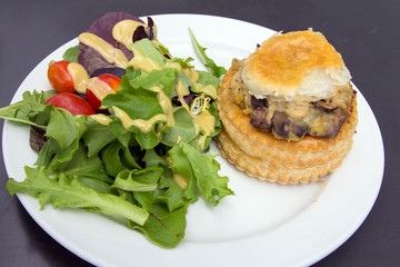 Chicken Pot Pie with Salad