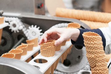 ice-cream on factory