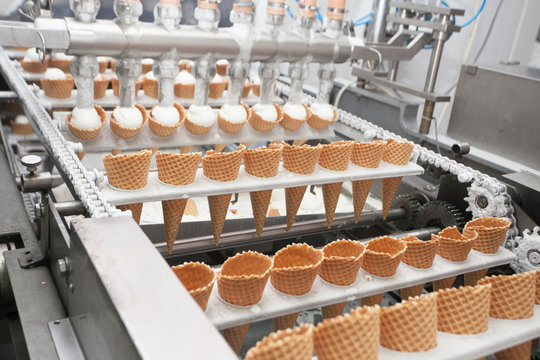 ice-cream on factory