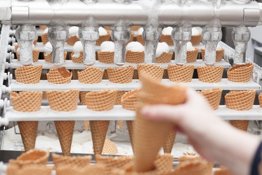 ice-cream on factory