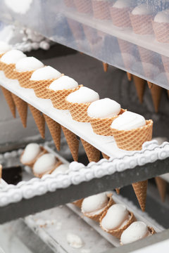 ice-cream on factory