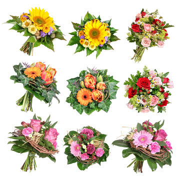 Blumenstr&auml;u&szlig;e, 	bouquets of flowers