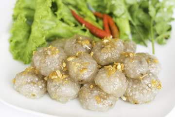 Thai dessert Kanom sago