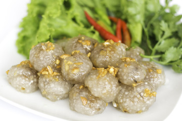 Thai dessert [Kanom sago]