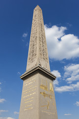 Obelisk in the Concorde square, Paris, Ile de France, France