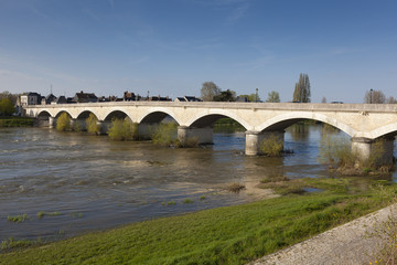 Fototapeta na wymiar Bridge of Amboise, Indre et Loira, Centre, France