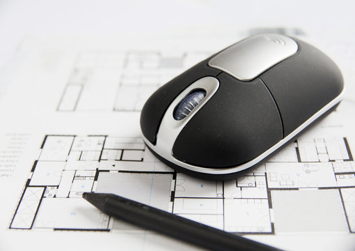 plan architecte souris internet