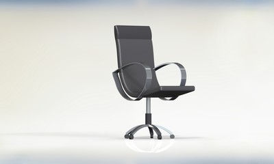 elegant office chair isolated on white