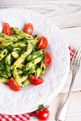 noodles with spinach